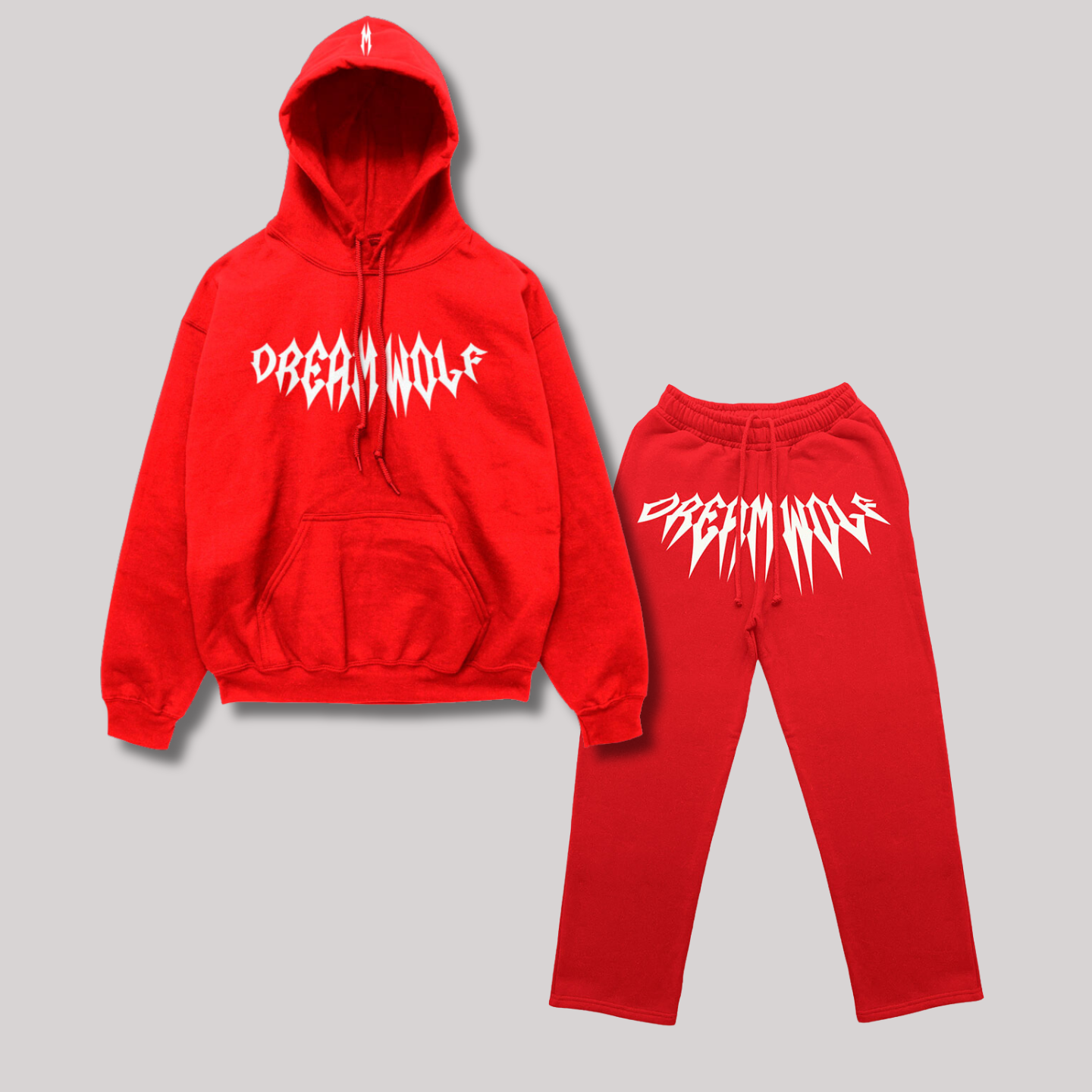 Chándal Dreamwolf© Rojo - Hoodie + Pantalón