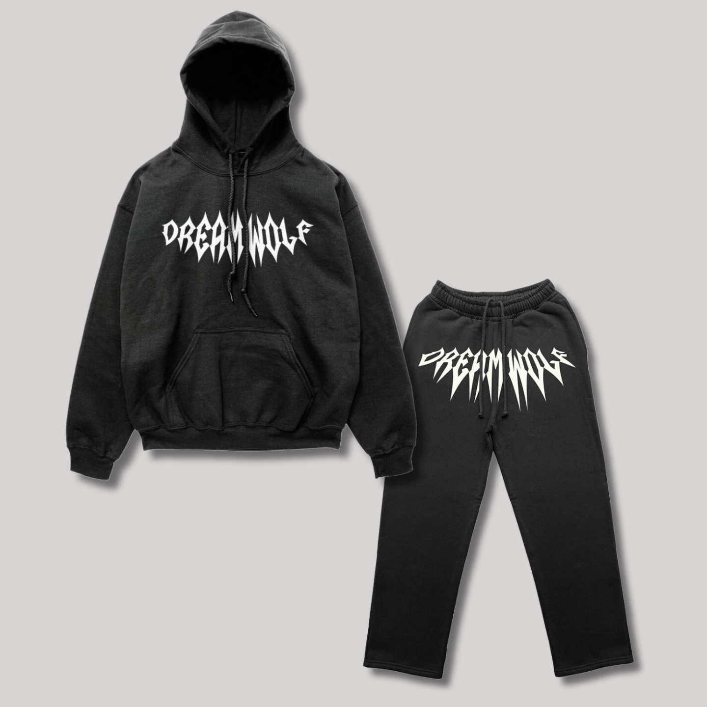 Chándal Dreamwolf© Negro - Hoodie + Pantalón